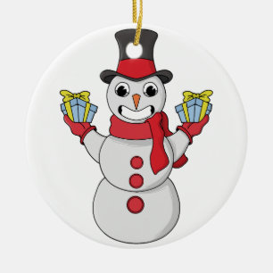 Geschenke für dich von Snowman Keramik Ornament