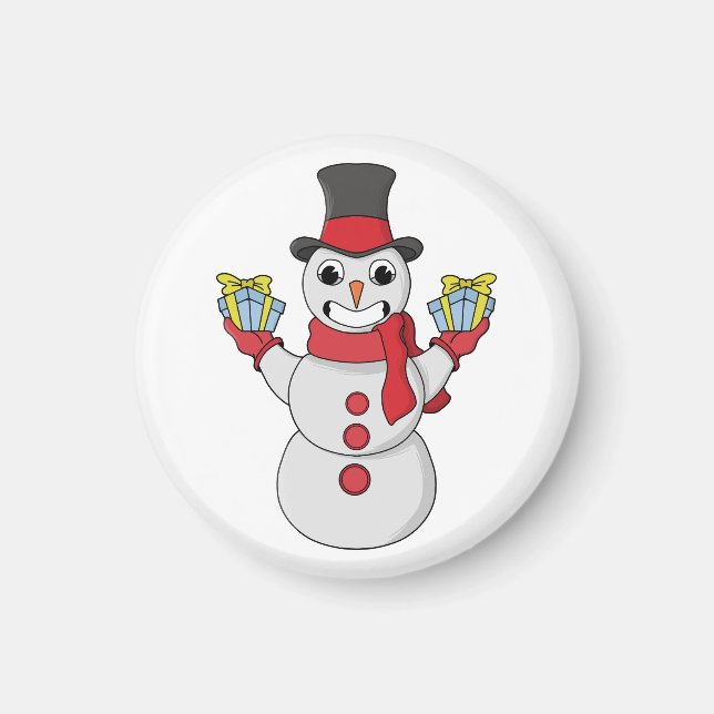 Geschenke für dich von Snowman Magnet (Vorne)