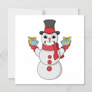 Geschenke für dich von Snowman Magneteinladung