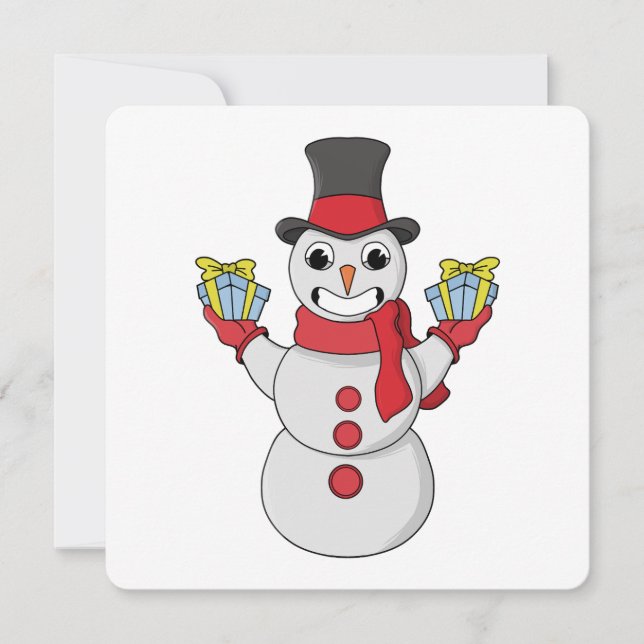 Geschenke für dich von Snowman Save The Date (Vorderseite)