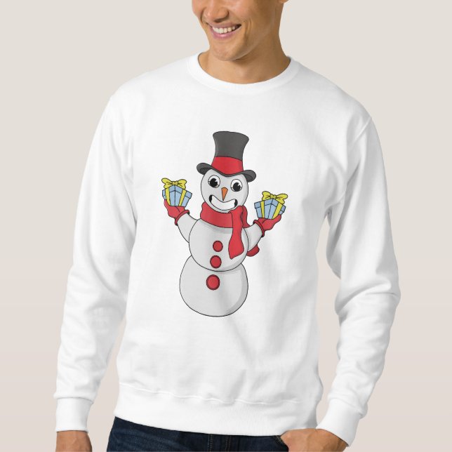 Geschenke für dich von Snowman Sweatshirt (Vorderseite)