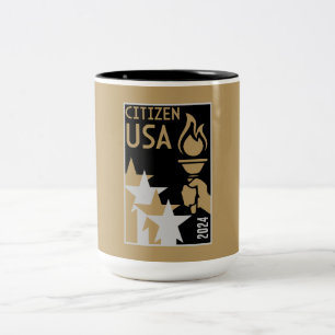 Geschenke für die amerikanische Staatsbürgerschaft Zweifarbige Tasse