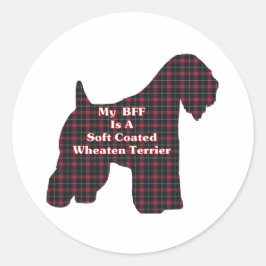 Geschenke für die BESTE FREUNDIN von weichgedeckte Runder Aufkleber