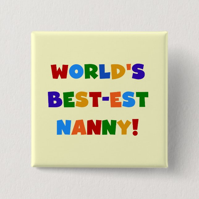 Geschenke für die besten Grußfarben der Welt Button (Vorderseite)
