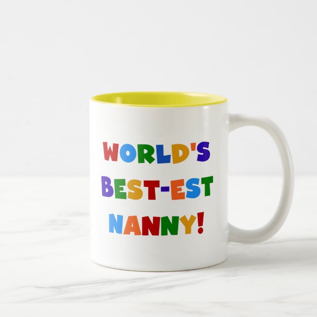 Geschenke für die besten Grußfarben der Welt Zweifarbige Tasse (Rechts)