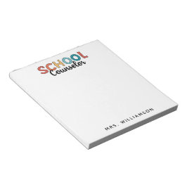 Geschenke für die Bewertung von Schulberatern Notizblock