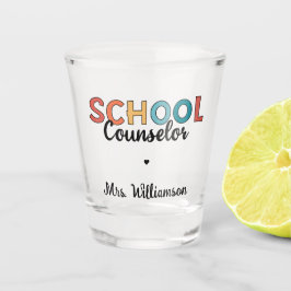 Geschenke für die Bewertung von Schulberatern Schnapsglas