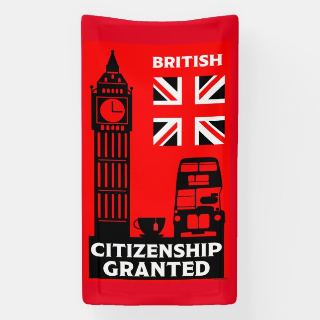 Geschenke für die britische Staatsbürgerschaft Banner (Vertikal)