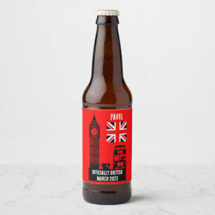 Geschenke für die britische Staatsbürgerschaft Bierflaschenetikett