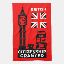 Geschenke für die britische Staatsbürgerschaft Geschirrtuch