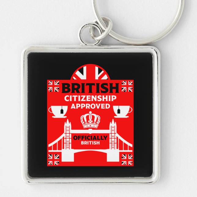 Geschenke für die britische Staatsbürgerschaft Schlüsselanhänger (Vorne)