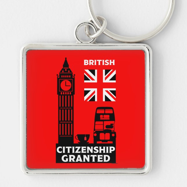 Geschenke für die britische Staatsbürgerschaft Schlüsselanhänger (Vorne)