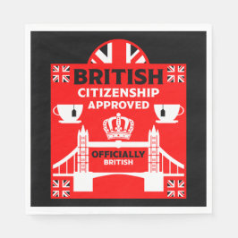 Geschenke für die britische Staatsbürgerschaft Serviette