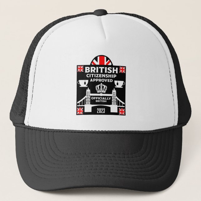 Geschenke für die britische Staatsbürgerschaft Truckerkappe (Vorderseite)