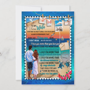 Geschenke für die Ehefrau   Brief an meine Frau Li Einladung