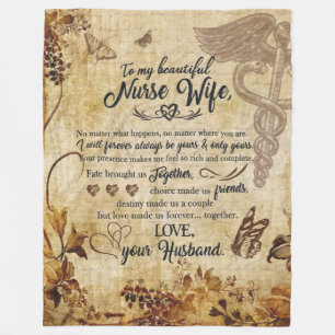 Geschenke für die Ehefrau von Krankenschwestern    Fleecedecke