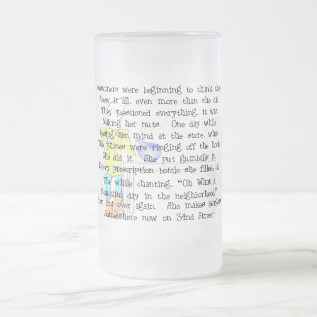 Geschenke für die Geschichte des Apothekers - Ungl Mattglas Bierglas (Mittel)