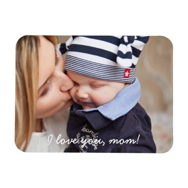 Geschenke für die Mama von personalisierten Weichm Magnet (Horizontal)