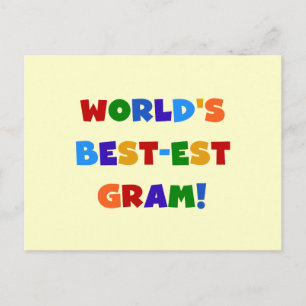 Geschenke für die weltbesten Gram Bright Colors Postkarte