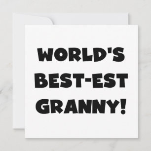 Geschenke für die weltbesten Granny Black Text Tsh
