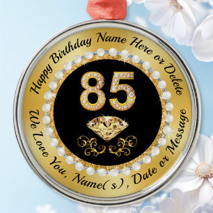 Geschenke für eine 85-jährige Frau zum Geburtstag, Ornament Aus Metall