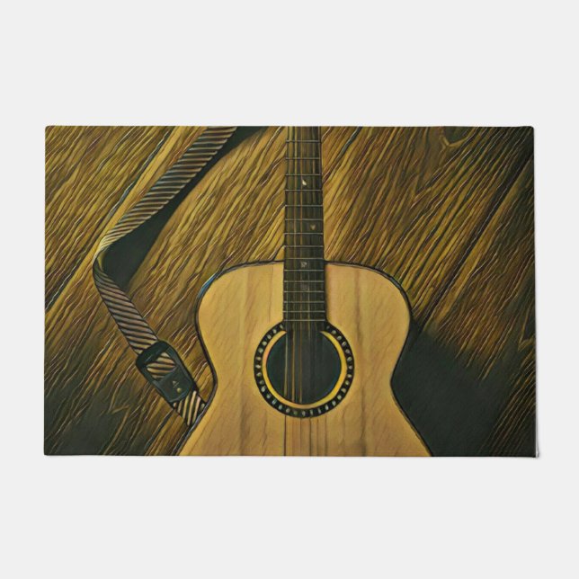 Geschenke für einen Musikergitarrist Fußmatte (Vorderseite)
