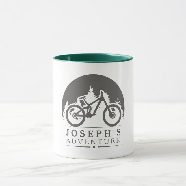 Geschenke für Fahrradfahrer Personalisiert Tasse (Zentrum)