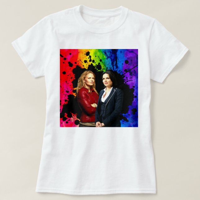 Geschenke für Frauen Emma und Regina Swan Queen T-Shirt (Design vorne)