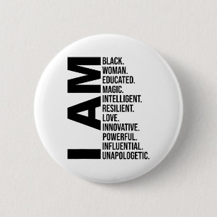 Geschenke für Frauen zum Schwarze Geschichte Monat Button