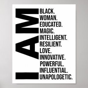 Geschenke für Frauen zum Schwarze Geschichte Monat Poster