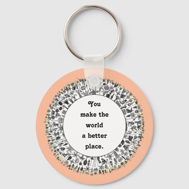 Geschenke für freiwillige Wertschätzung Schlüsselanhänger (Vorderseite)