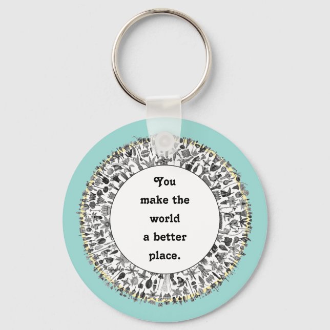 Geschenke für freiwillige Wertschätzung Schlüsselanhänger (Vorderseite)