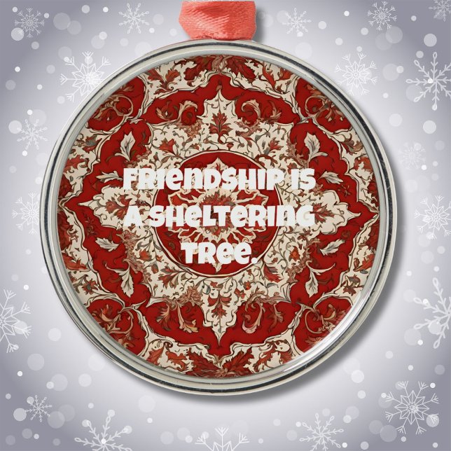 Geschenke für Freunde Persischer Tiles Ornament Aus Metall (Custom Anniversary Gifts for Friends Persian Tiles)