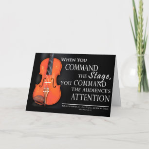 Geschenke für Geiger - Musik ist meine Kunst Karte
