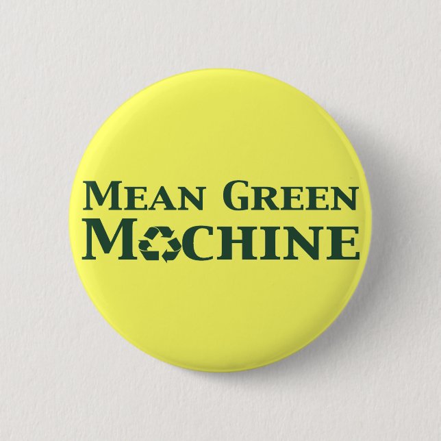 Geschenke für gemeine grüne Maschinen Button (Vorderseite)