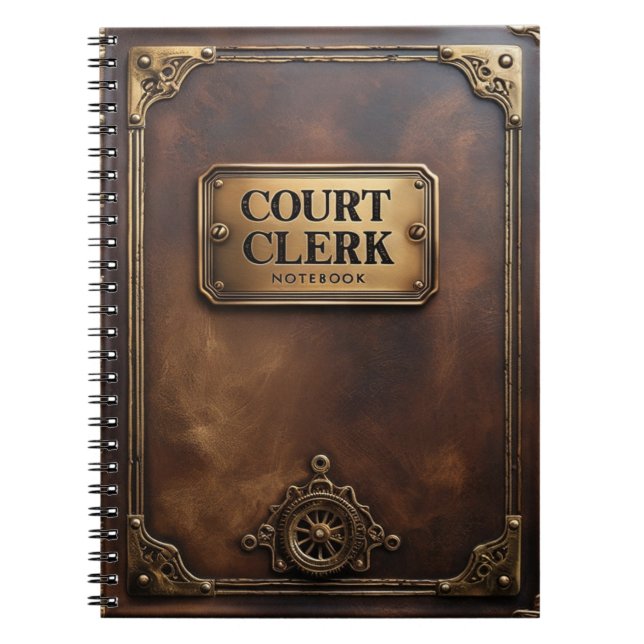 Geschenke für Gerichtsarbeiter - Spiral-Foto-Noteb Notizblock (Vorderseite)