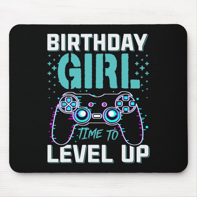 Geschenke für Girl Time to Level Up Cool Video Gam Mousepad (Vorne)