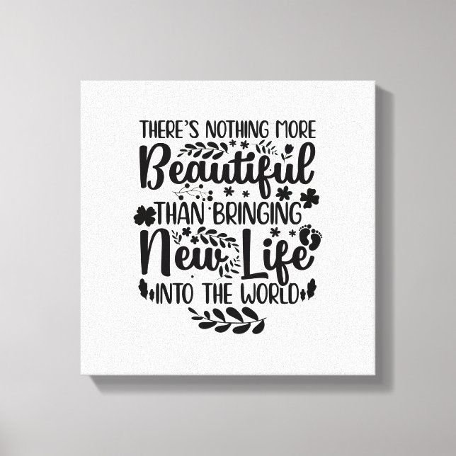 Geschenke für Hebammen | Hebamme Maternity Nurse B Leinwanddruck (Vorderseite)