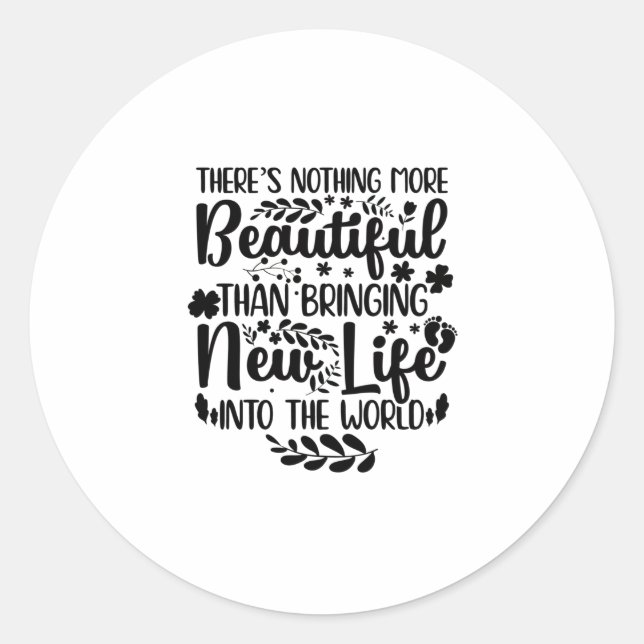 Geschenke für Hebammen | Hebamme Maternity Nurse B Runder Aufkleber (Vorderseite)