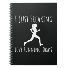 Geschenke für ihre weibliche, moderne Mädchenläufe Notizblock