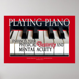 Geschenke für Klavierstudenten - Piano-Bildung Poster