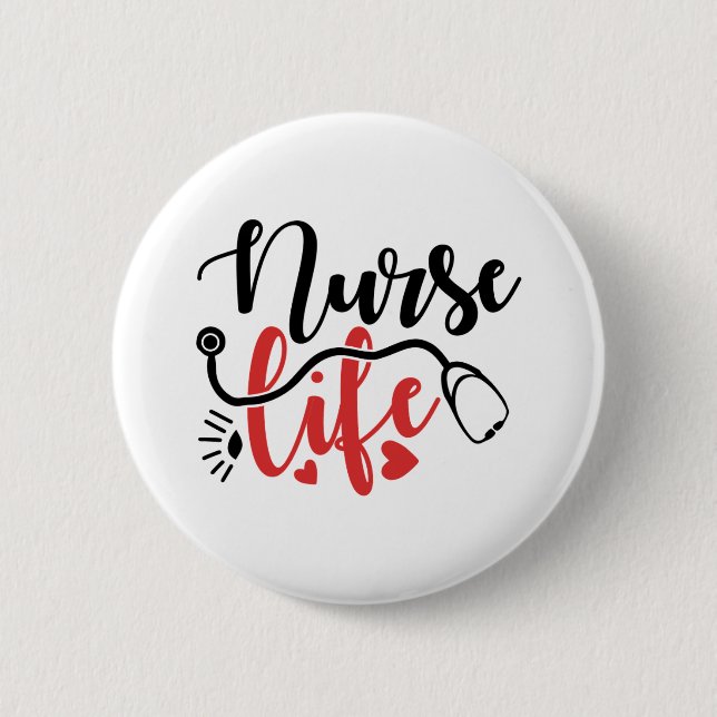 Geschenke für Krankenpflege Button (Vorderseite)