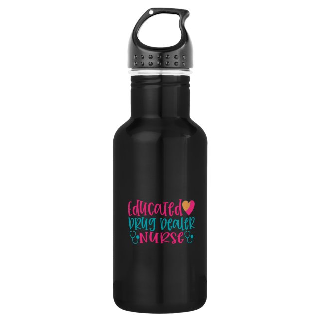 Geschenke für Krankenpfleger Edelstahlflasche (Vorderseite)