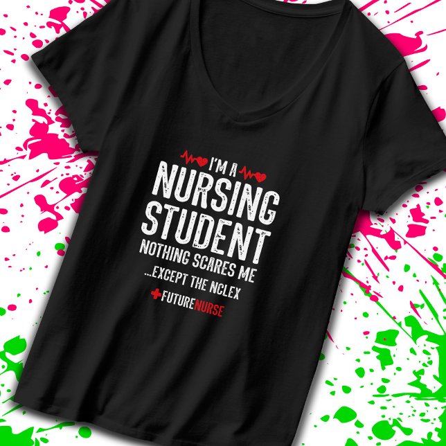 Geschenke für Krankenpfleger - NCLEX Prep - Future T-Shirt (Embrace your fearless spirit as a nursing student who enjoys just a little bit of sarcasm! -Teemixer)
