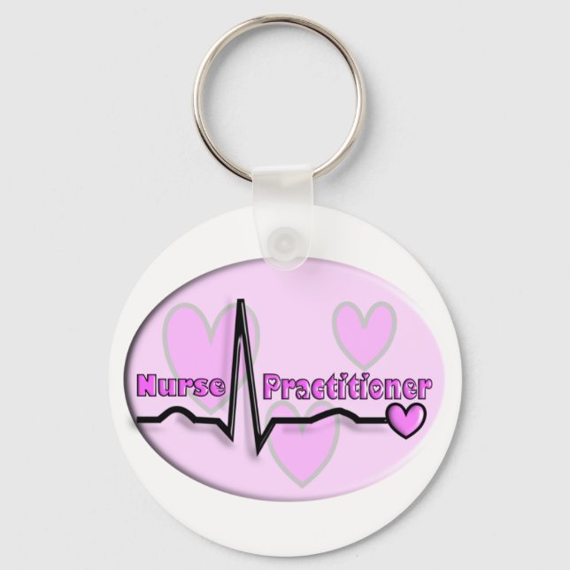 Geschenke für Krankenpfleger - QRS Segment Design Schlüsselanhänger (Vorderseite)