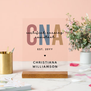 Geschenke für kundenspezifische CNA Retro zertifiz Acrylschild