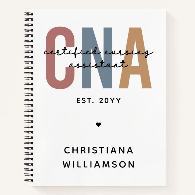 Geschenke für kundenspezifische CNA Retro zertifiz Notizbuch (Vorderseite)
