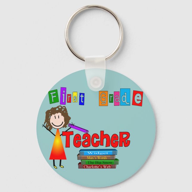 Geschenke für Lehrer erster Klasse Schlüsselanhänger (Vorderseite)