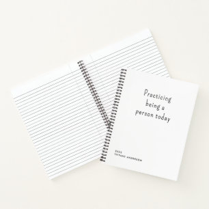 Geschenke für lustige Introvertierte, die üben, ei Notizbuch