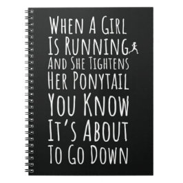 Geschenke für Mädchen für ihre weiblichen Runner K Notizblock